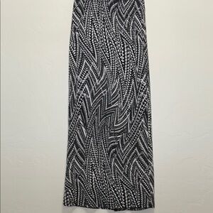 Bobeau Black & White Maxi Skirt